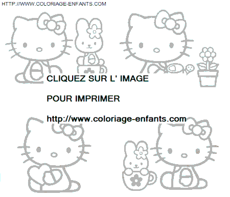 coloriage Heros Hello Kitty