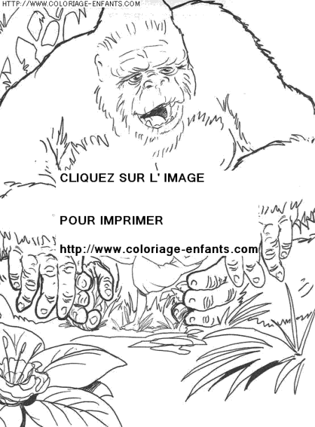 coloriage heros king kong