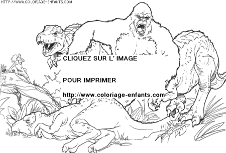 coloriage heros king kong