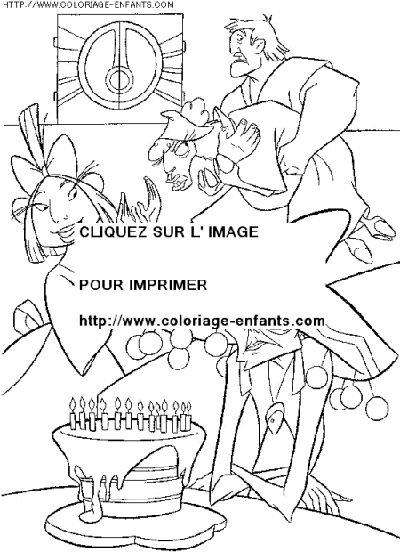 coloriage heros kuzco