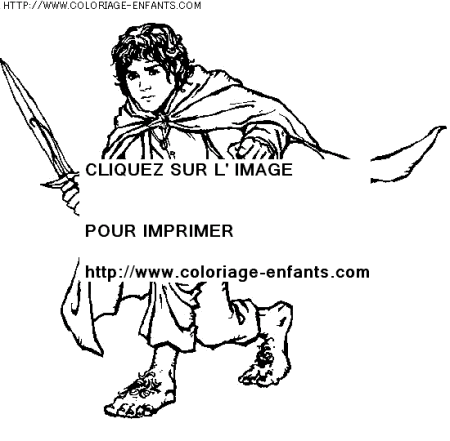 coloriage heros le seigneur des anneaux