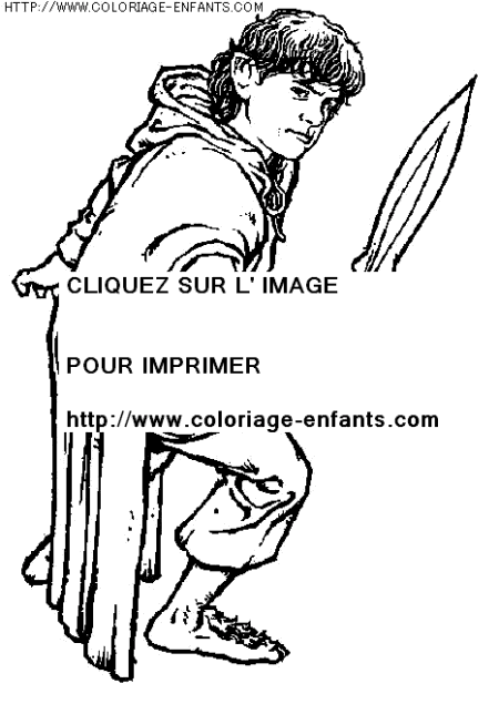 coloriage heros le seigneur des anneaux