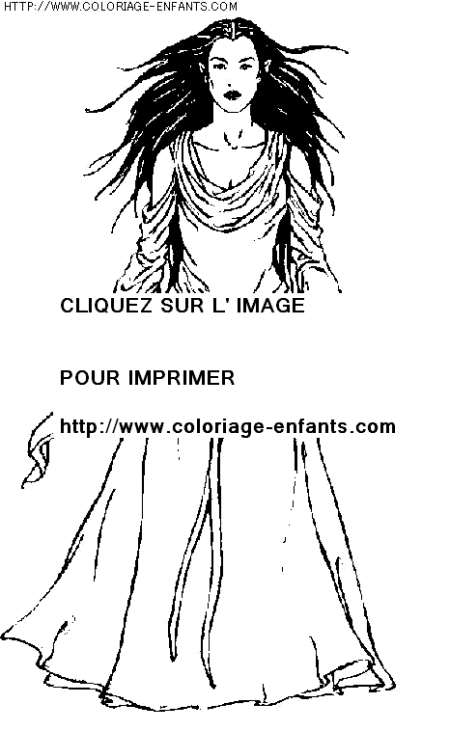 coloriage heros le seigneur des anneaux