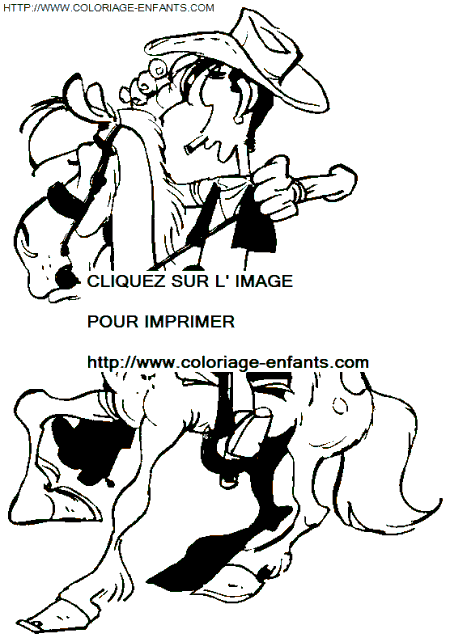 coloriage Heros Lucky Luke