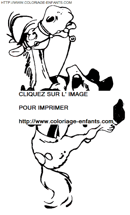 coloriage Heros Lucky Luke