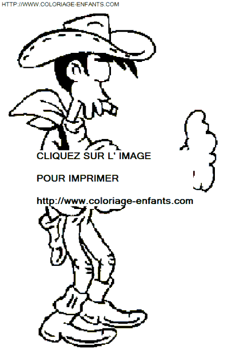 coloriage Heros Lucky Luke