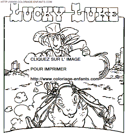 coloriage Heros Lucky Luke