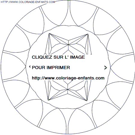 coloriage Heros Mandala