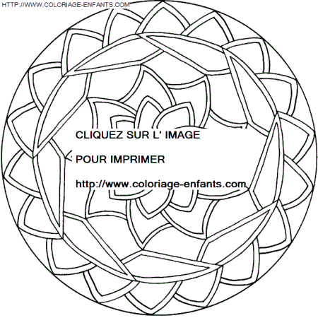 coloriage Heros Mandala