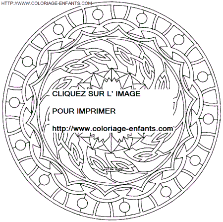 coloriage Heros Mandala