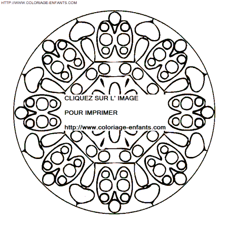 coloriage Heros Mandala