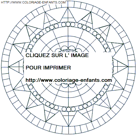coloriage Heros Mandala
