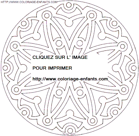 coloriage Heros Mandala