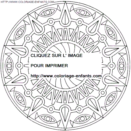 coloriage Heros Mandala