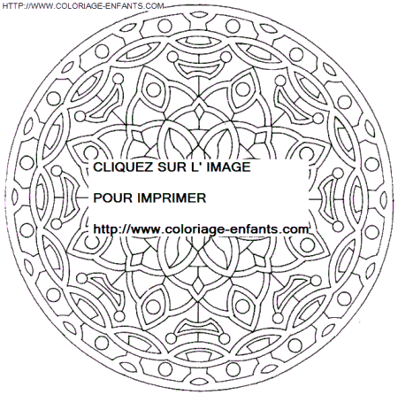 coloriage Heros Mandala