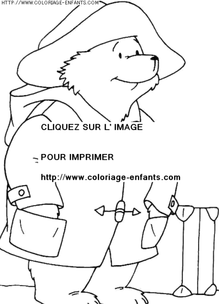 coloriage heros ours paddington