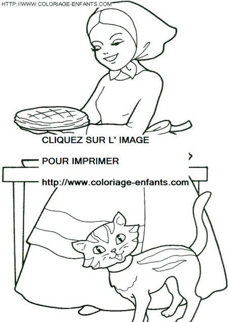 coloriage petit chaperon rouge