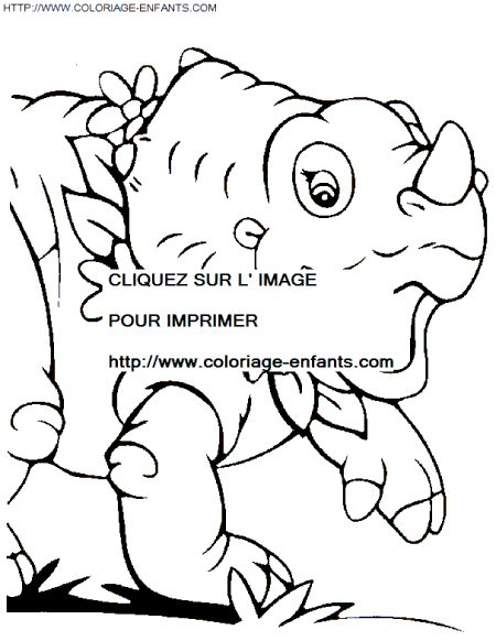 coloriage Heros Petit Dinosaure