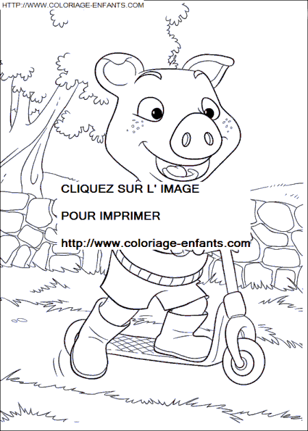 coloriage Heros Piggly