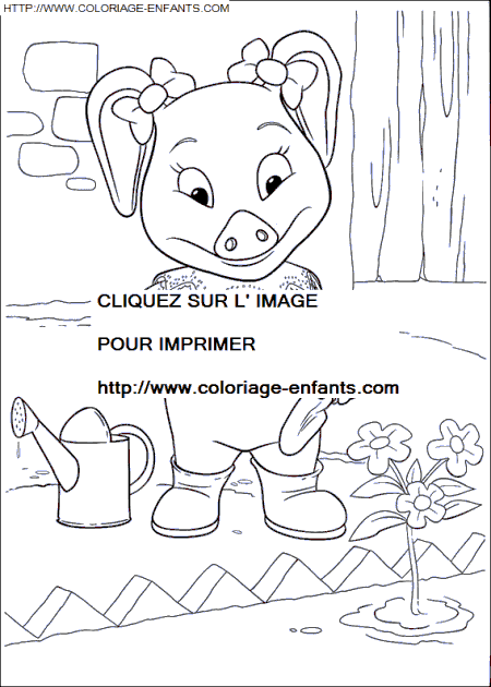 coloriage Heros Piggly