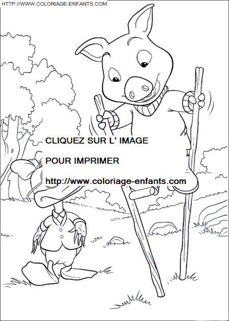 coloriage Heros Piggly