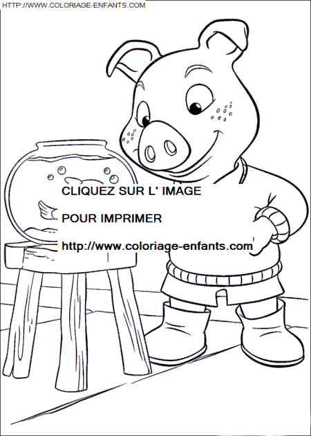 coloriage Heros Piggly