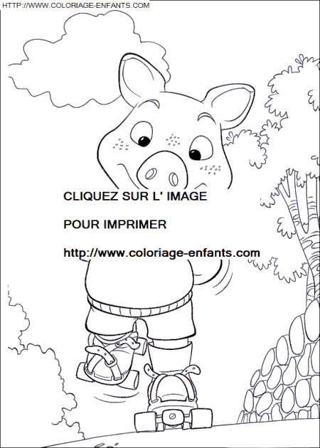 coloriage Heros Piggly