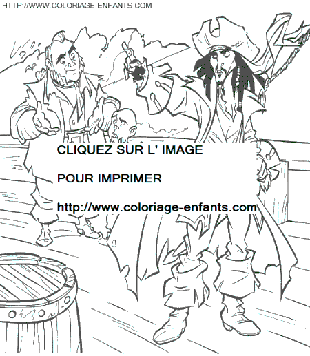 coloriage pirates des caraibes