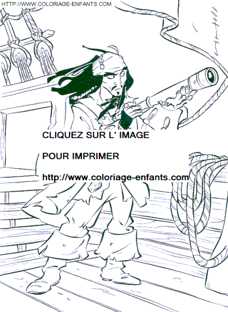 coloriage pirates des caraibes