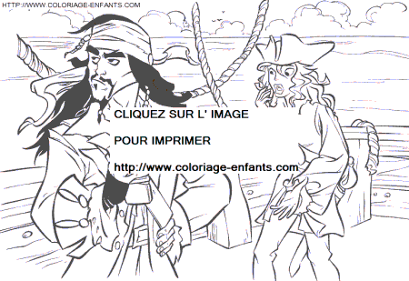 coloriage pirates des caraibes