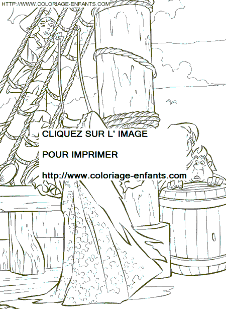 coloriage pirates des caraibes