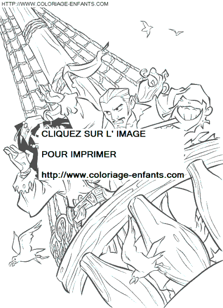 coloriage pirates des caraibes