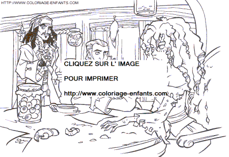 coloriage pirates des caraibes