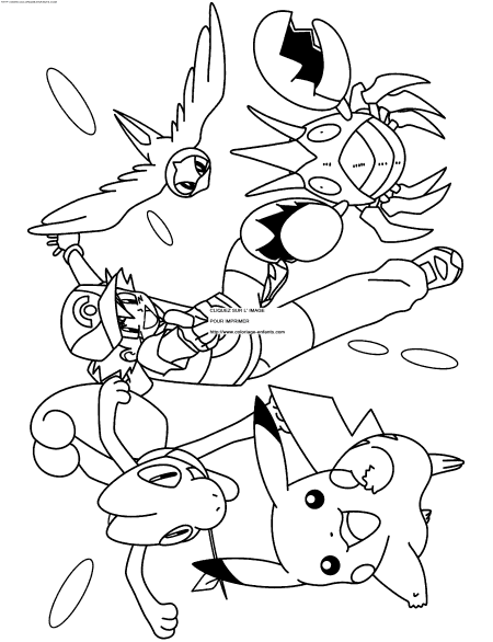 coloriage Heros Pokemon