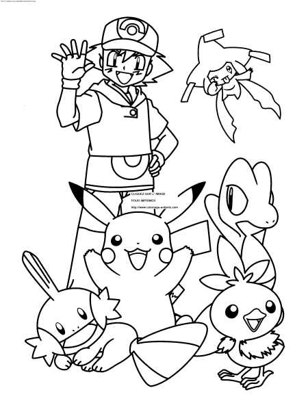 coloriage Heros Pokemon