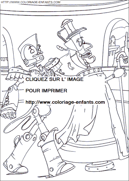 coloriage Heros Robots