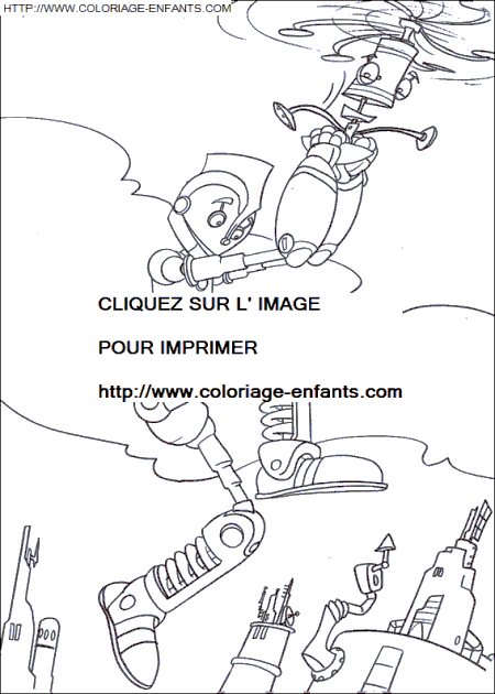 coloriage Heros Robots