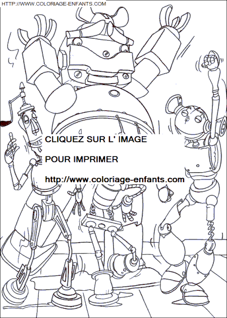 coloriage Heros Robots