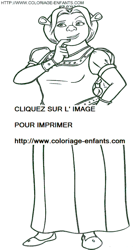 coloriage shrek