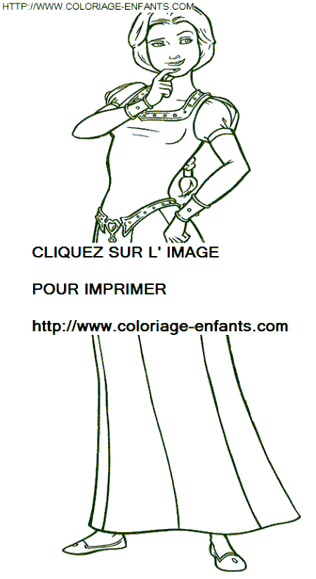 coloriage shrek