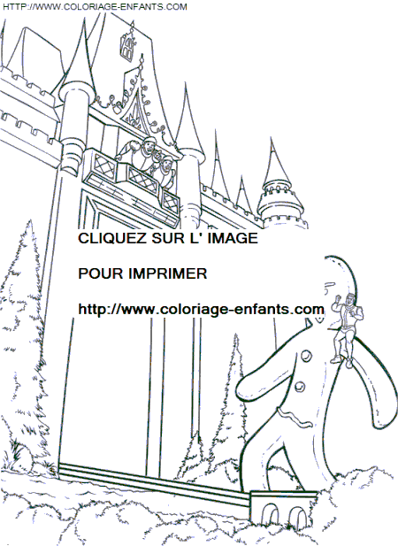 coloriage shrek