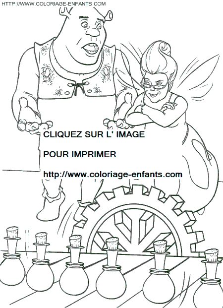 coloriage shrek