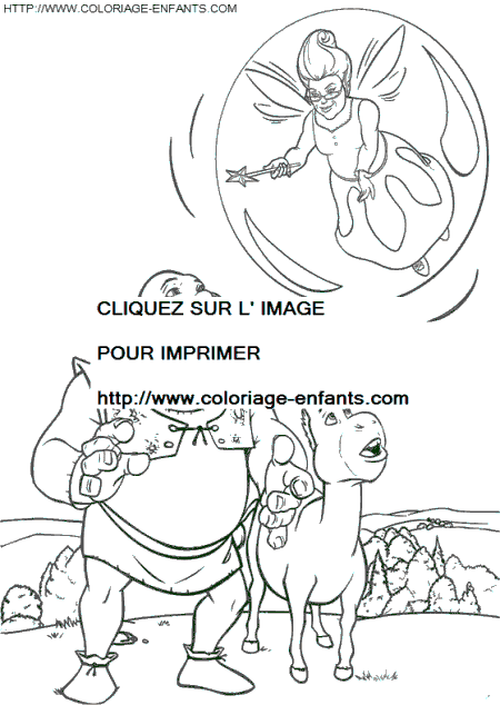 coloriage shrek