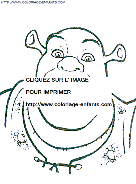 coloriage shrek