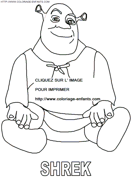 coloriage shrek