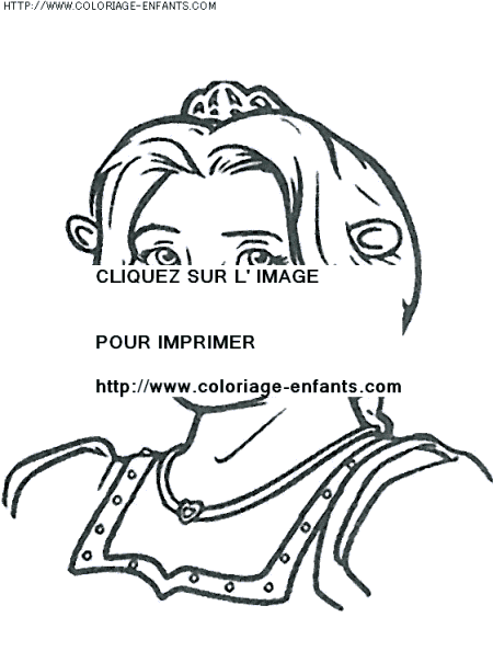 coloriage heros shrek 2