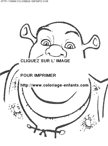 coloriage heros shrek 2