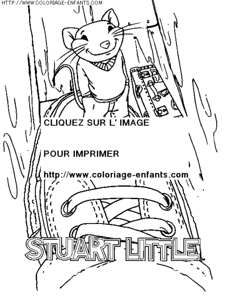 coloriage heros stuart little