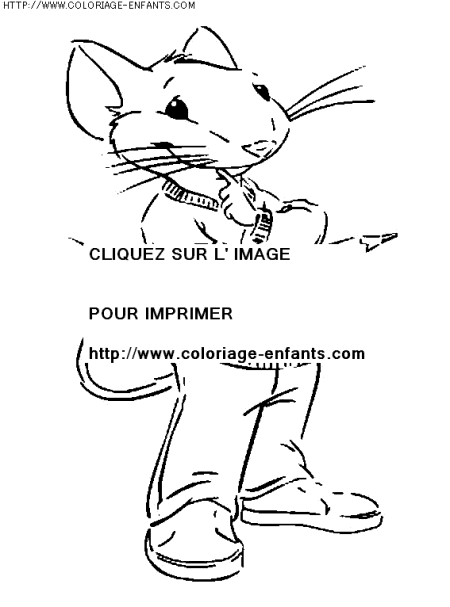 coloriage heros stuart little