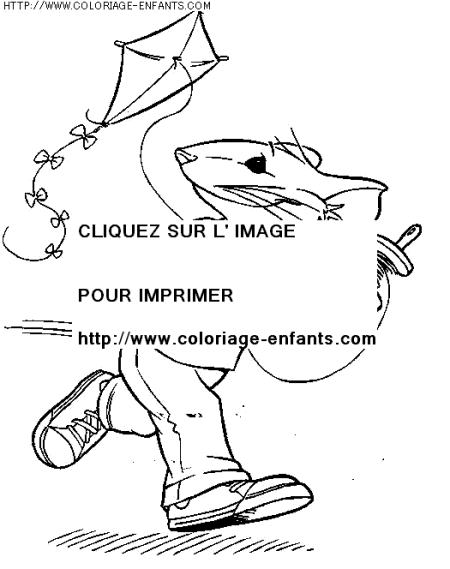 coloriage heros stuart little